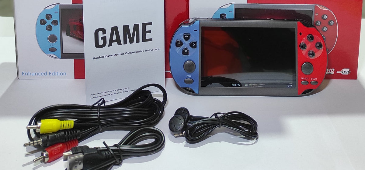 Consola con cable AV y auriculares