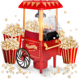Carrito de palomitas con palomitas